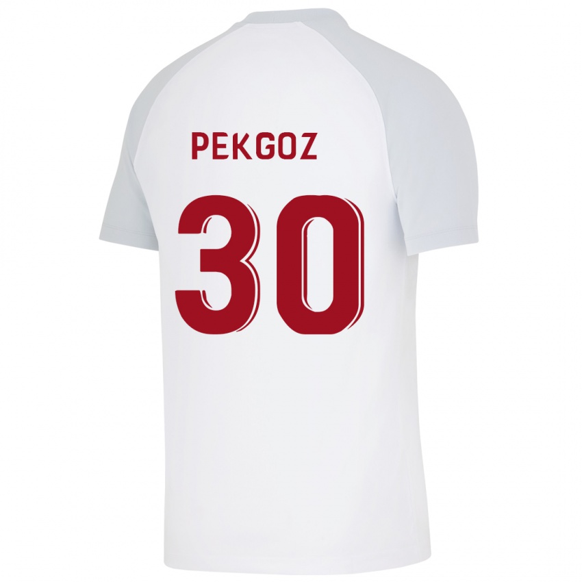 Kinder Berra Pekgöz #30 Weiß Auswärtstrikot Trikot 2023/24 T-Shirt Österreich