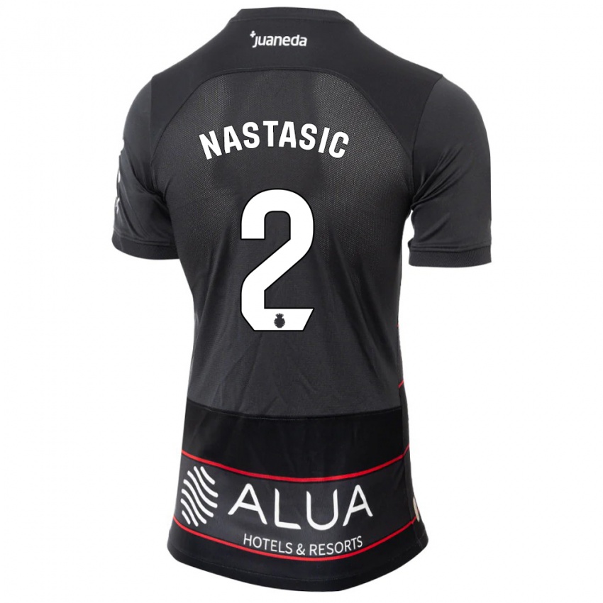 Kinder Matija Nastasic #2 Schwarz Auswärtstrikot Trikot 2023/24 T-Shirt Österreich