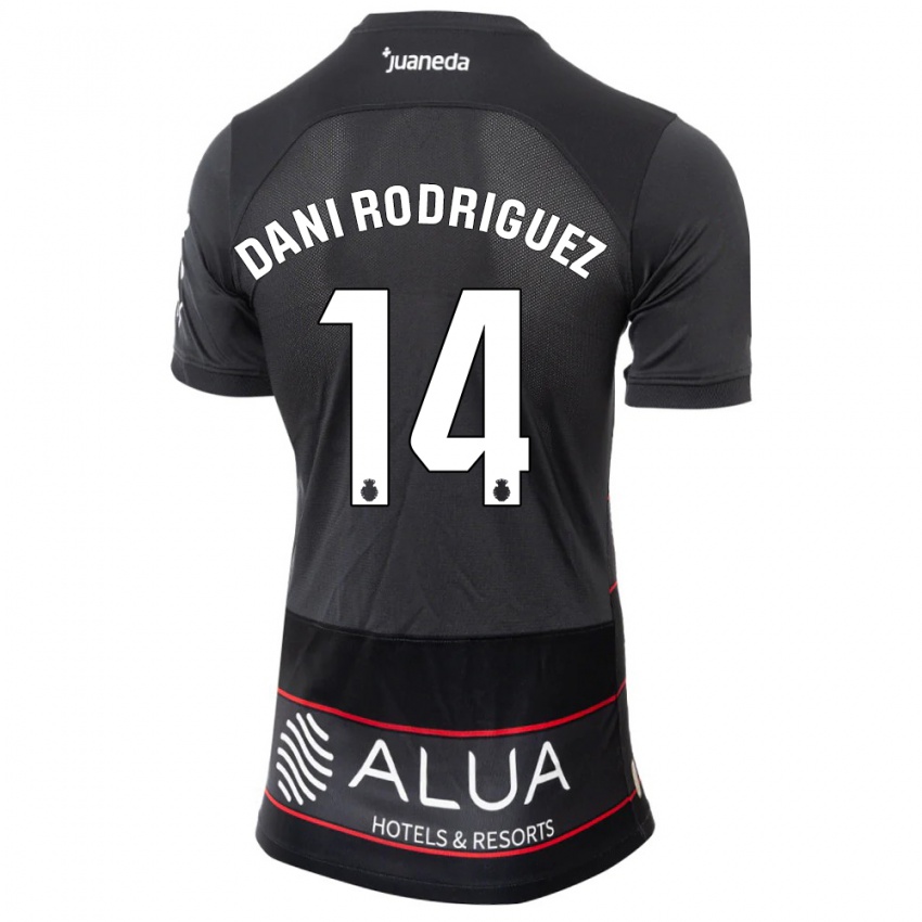 Kinder Dani Rodríguez #14 Schwarz Auswärtstrikot Trikot 2023/24 T-Shirt Österreich