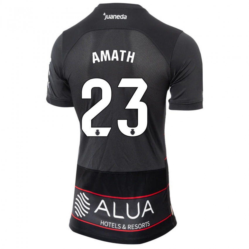 Kinder Amath Ndiaye #23 Schwarz Auswärtstrikot Trikot 2023/24 T-Shirt Österreich