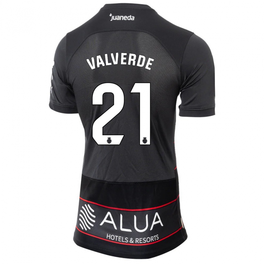 Kinder David Valverde #21 Schwarz Auswärtstrikot Trikot 2023/24 T-Shirt Österreich