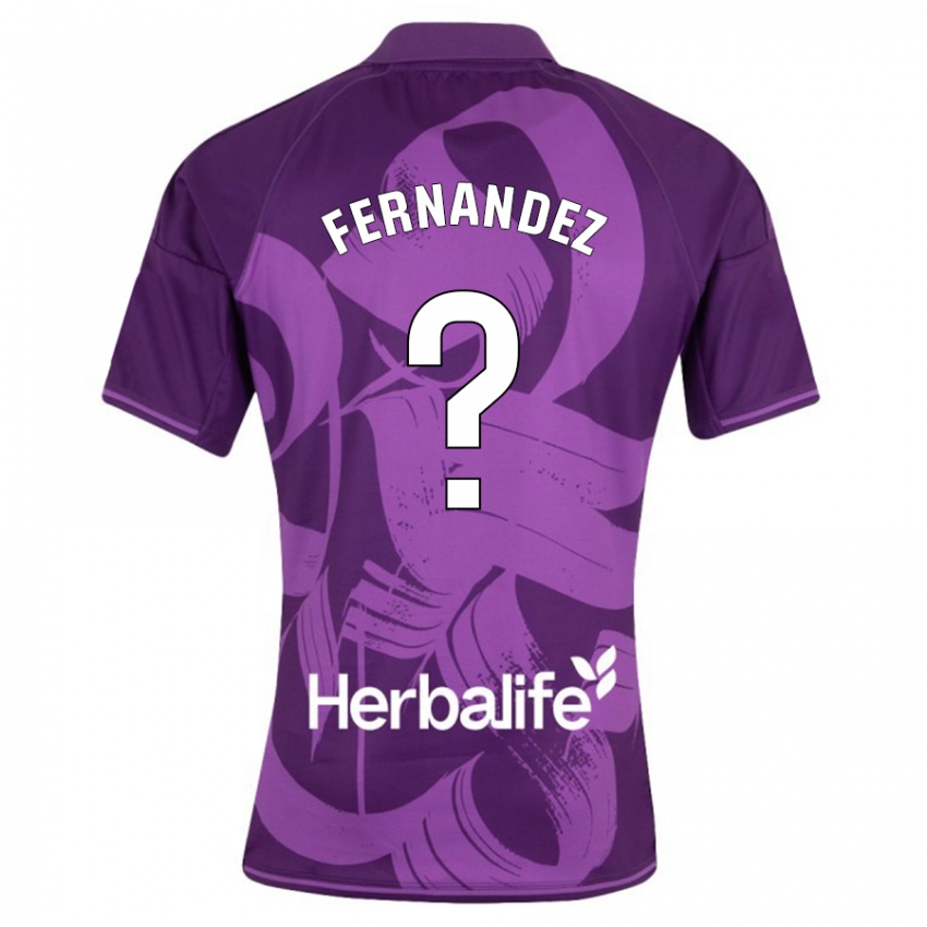 Kinder Samu Fernández #0 Violett Auswärtstrikot Trikot 2023/24 T-Shirt Österreich