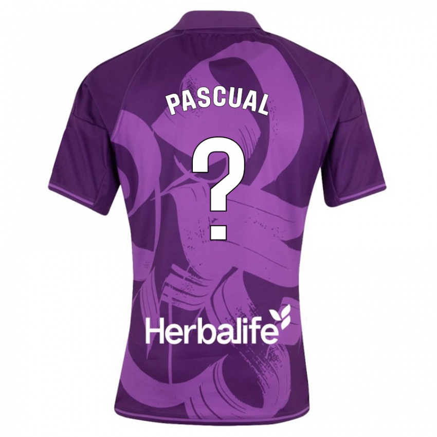 Kinder Adrián Pascual #0 Violett Auswärtstrikot Trikot 2023/24 T-Shirt Österreich