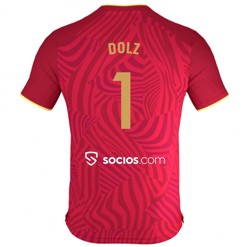 Kinder Marc Dolz #1 Rot Auswärtstrikot Trikot 2023/24 T-Shirt Österreich