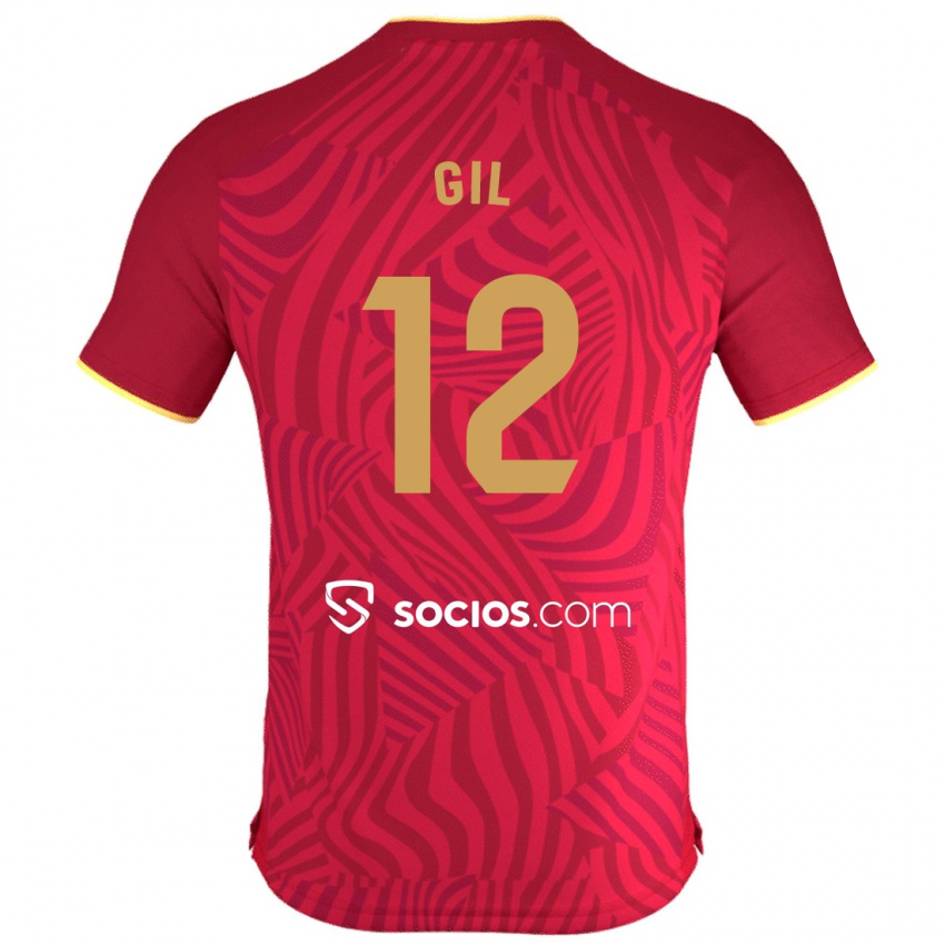 Kinder Dani Gil #12 Rot Auswärtstrikot Trikot 2023/24 T-Shirt Österreich