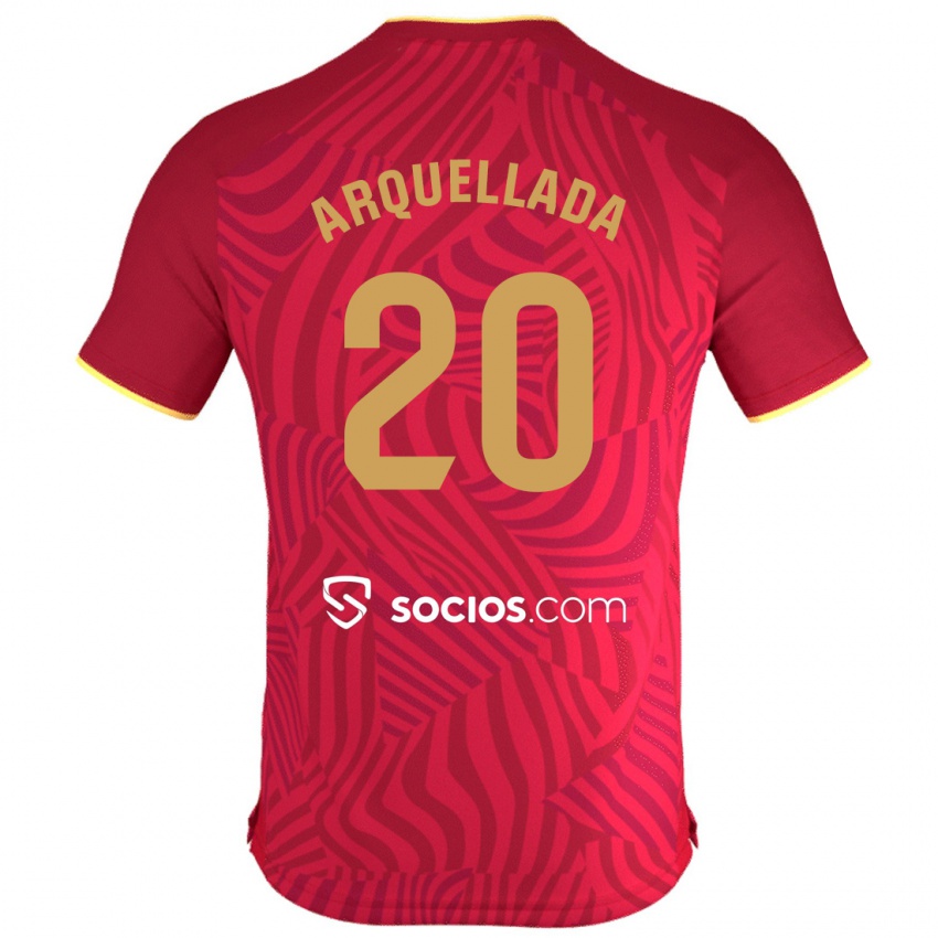 Kinder Álvaro Arquellada #20 Rot Auswärtstrikot Trikot 2023/24 T-Shirt Österreich