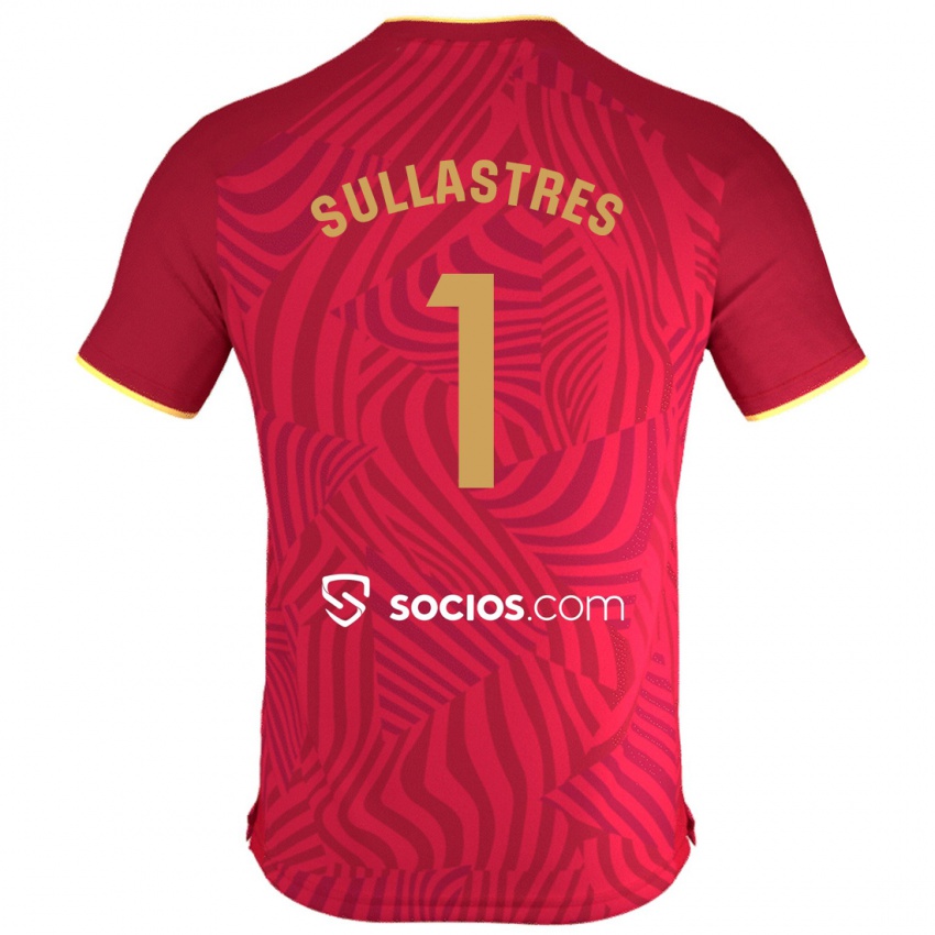 Kinder Esther Sullastres Ayuso #1 Rot Auswärtstrikot Trikot 2023/24 T-Shirt Österreich