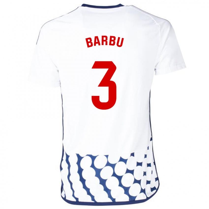 Kinder Álex Barbu #3 Weiß Auswärtstrikot Trikot 2023/24 T-Shirt Österreich