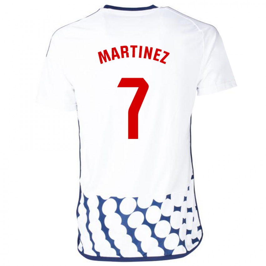 Kinder Gabri Martínez #7 Weiß Auswärtstrikot Trikot 2023/24 T-Shirt Österreich