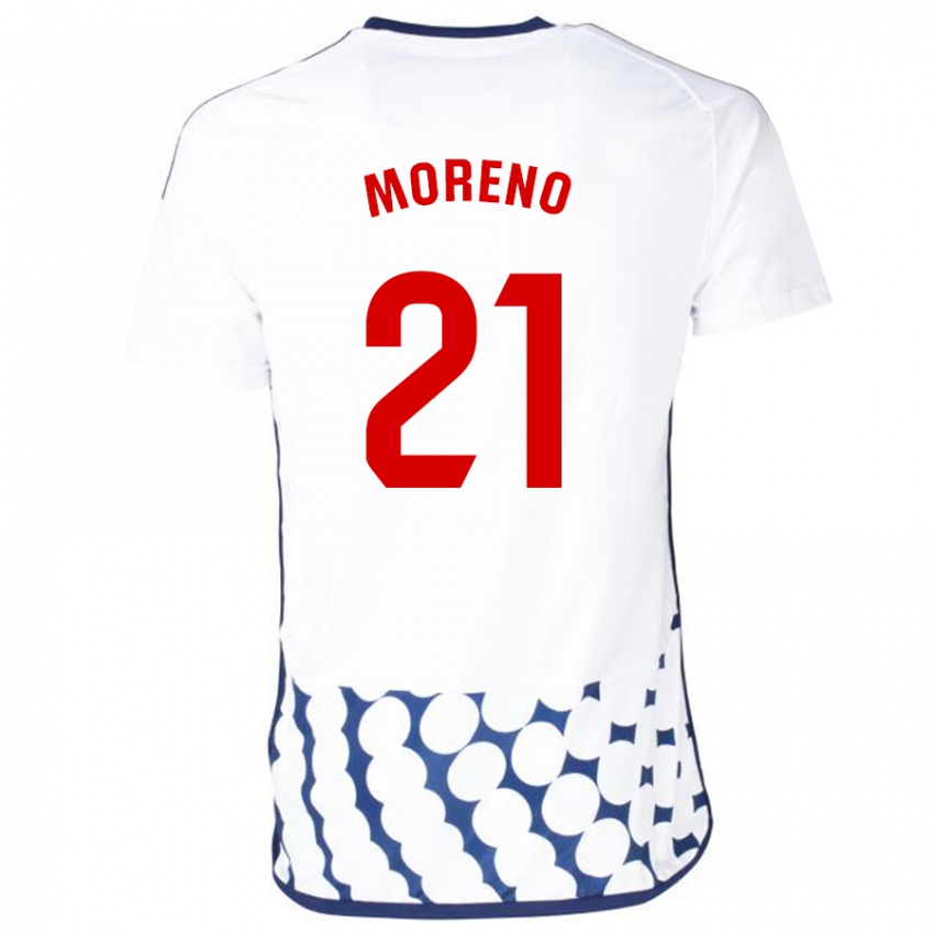 Kinder Diego Moreno #21 Weiß Auswärtstrikot Trikot 2023/24 T-Shirt Österreich