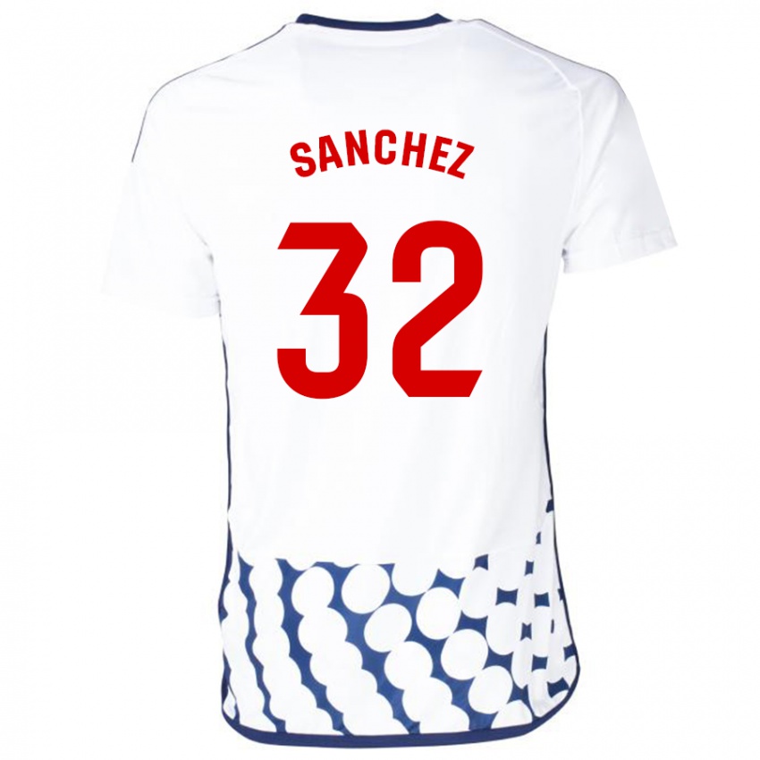 Kinder Rubén Sánchez #32 Weiß Auswärtstrikot Trikot 2023/24 T-Shirt Österreich