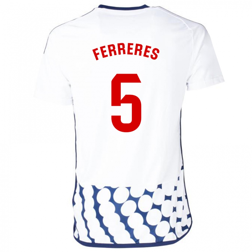 Kinder Manolo Ferreres #5 Weiß Auswärtstrikot Trikot 2023/24 T-Shirt Österreich