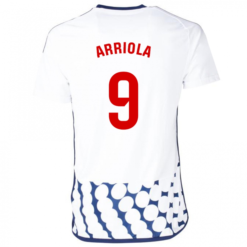 Kinder Marcos Arriola #9 Weiß Auswärtstrikot Trikot 2023/24 T-Shirt Österreich