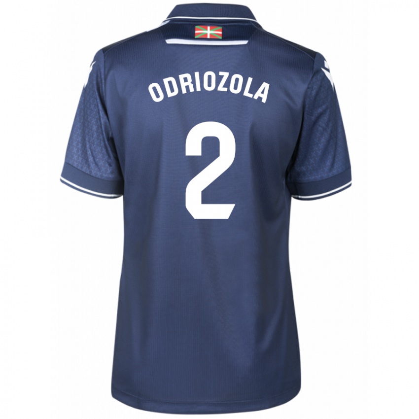 Kinder Alvaro Odriozola #2 Marine Auswärtstrikot Trikot 2023/24 T-Shirt Österreich