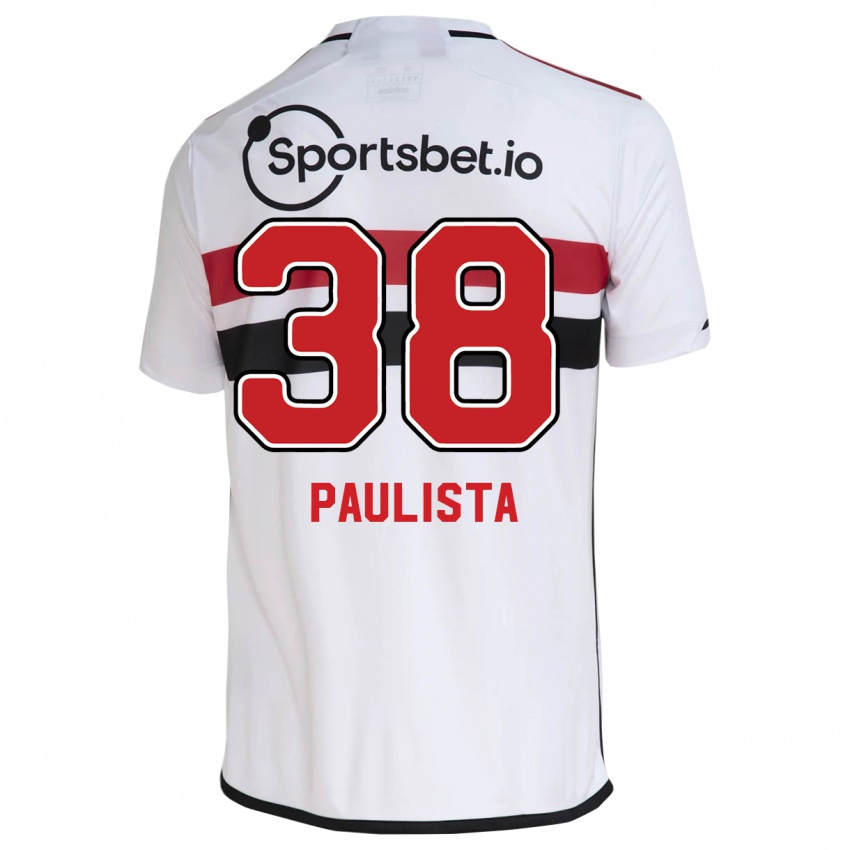 Herren Caio Paulista #38 Weiß Heimtrikot Trikot 2023/24 T-Shirt Österreich