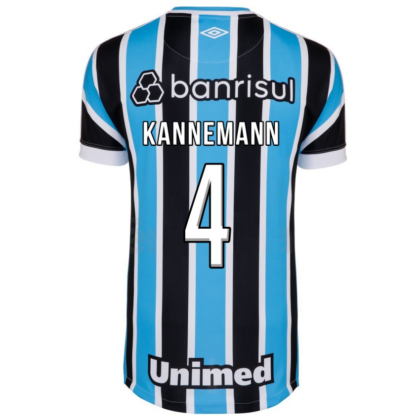 Herren Walter Kannemann #4 Blau Heimtrikot Trikot 2023/24 T-Shirt Österreich