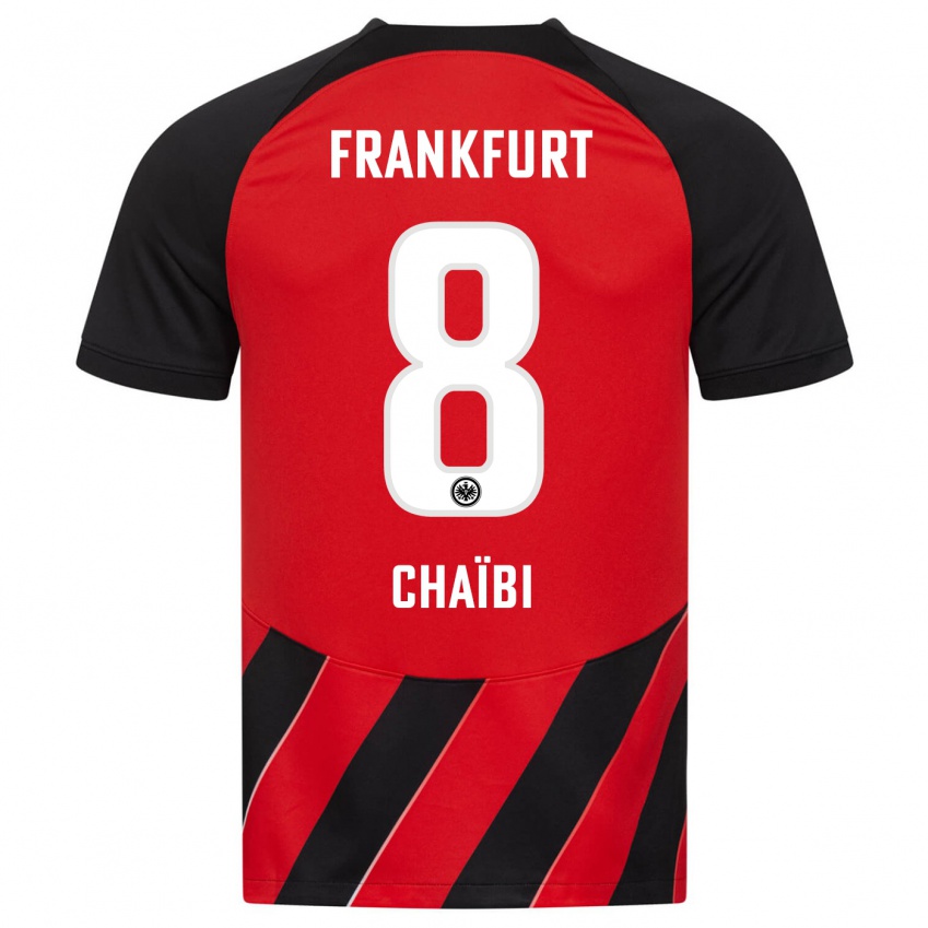 Herren Farès Chaïbi #8 Rot Schwarz Heimtrikot Trikot 2023/24 T-Shirt Österreich