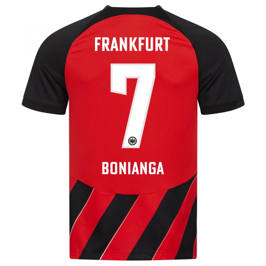 Herren Phinees Bonianga #7 Rot Schwarz Heimtrikot Trikot 2023/24 T-Shirt Österreich