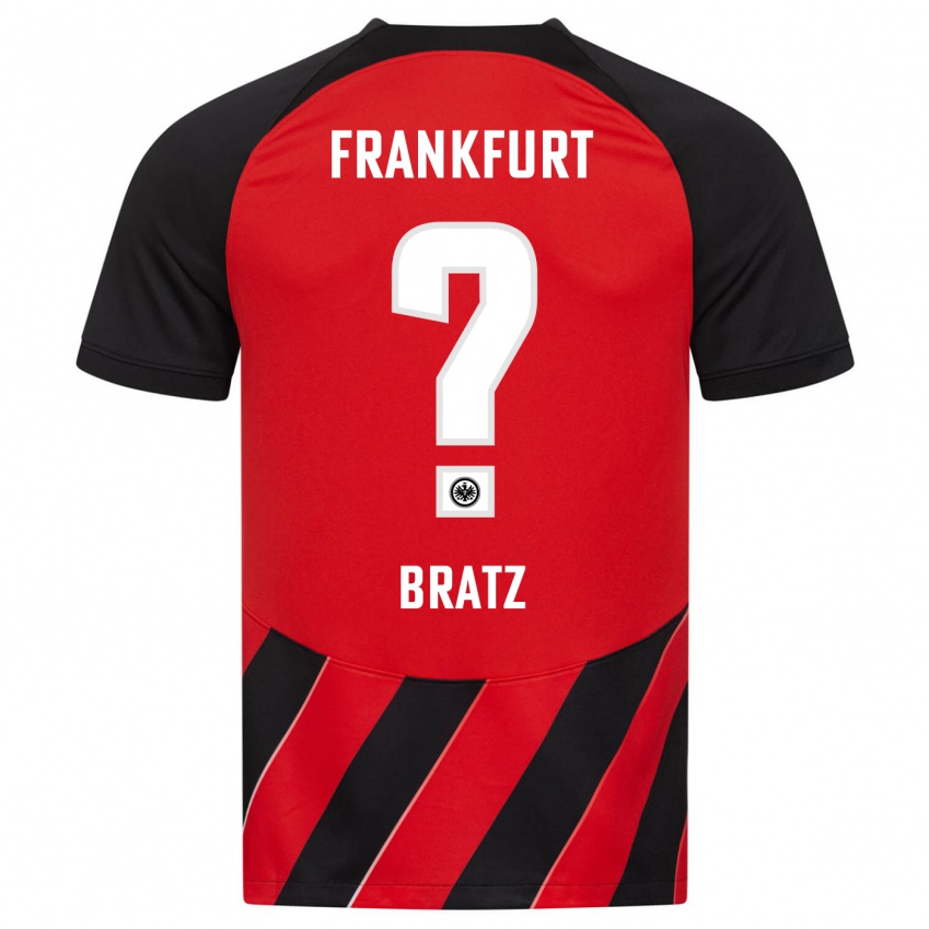 Herren Julian Brätz #0 Rot Schwarz Heimtrikot Trikot 2023/24 T-Shirt Österreich