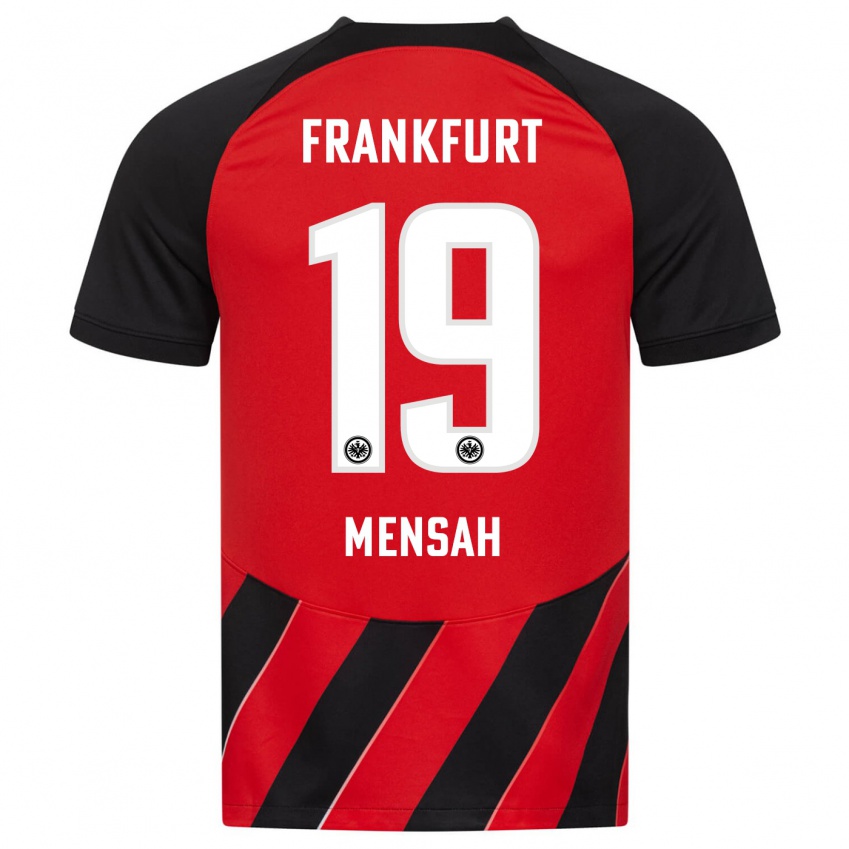 Herren Keziah Oteng-Mensah #19 Rot Schwarz Heimtrikot Trikot 2023/24 T-Shirt Österreich