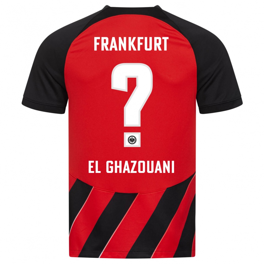 Herren Mohamed El Ghazouani #0 Rot Schwarz Heimtrikot Trikot 2023/24 T-Shirt Österreich