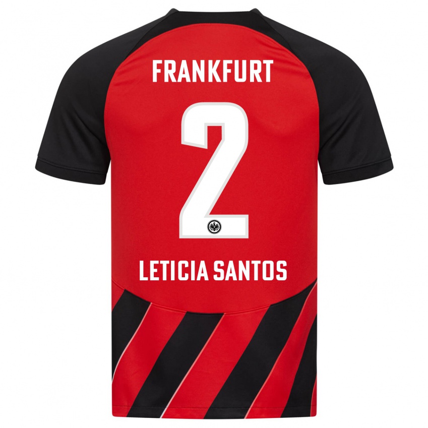 Herren Letícia Santos De Oliveira #2 Rot Schwarz Heimtrikot Trikot 2023/24 T-Shirt Österreich