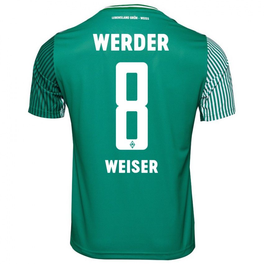 Herren Mitchell Weiser #8 Grün Heimtrikot Trikot 2023/24 T-Shirt Österreich
