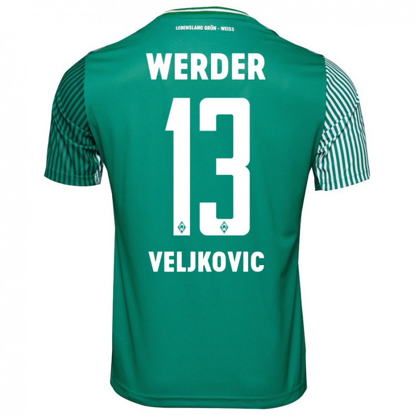 Herren Milos Veljkovic #13 Grün Heimtrikot Trikot 2023/24 T-Shirt Österreich