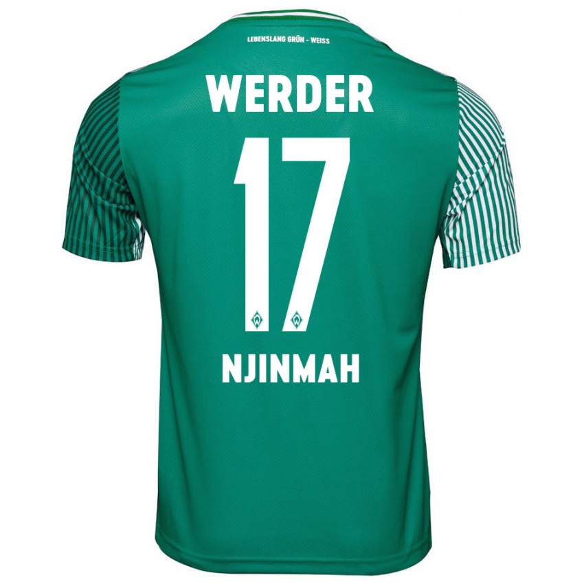 Herren Justin Njinmah #17 Grün Heimtrikot Trikot 2023/24 T-Shirt Österreich