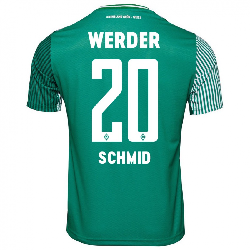 Herren Romano Schmid #20 Grün Heimtrikot Trikot 2023/24 T-Shirt Österreich