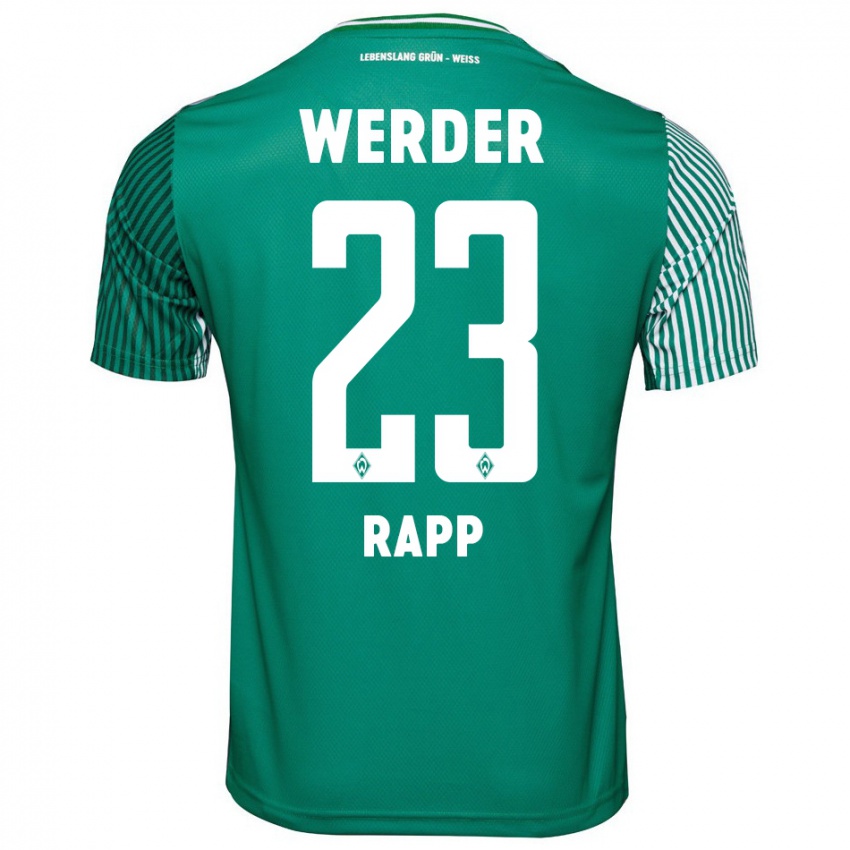 Herren Nicolai Rapp #23 Grün Heimtrikot Trikot 2023/24 T-Shirt Österreich