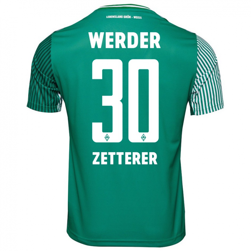 Herren Michael Zetterer #30 Grün Heimtrikot Trikot 2023/24 T-Shirt Österreich