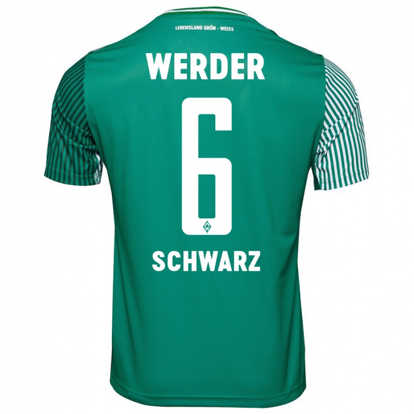 Herren Ricardo-Felipe Schwarz #6 Grün Heimtrikot Trikot 2023/24 T-Shirt Österreich