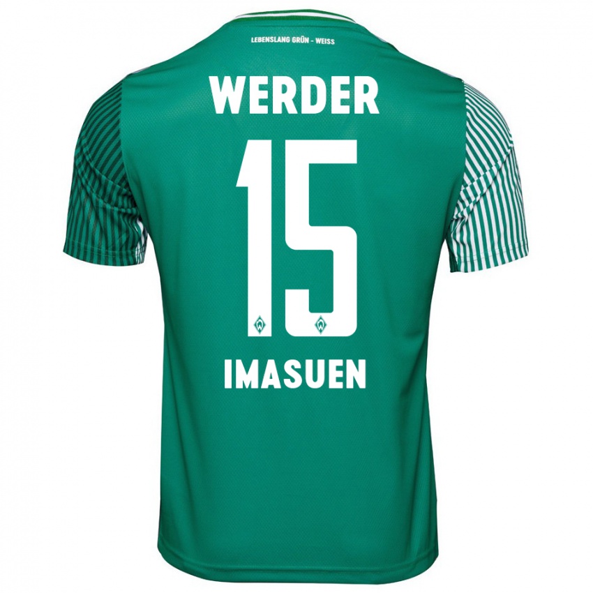 Herren Joel Imasuen #15 Grün Heimtrikot Trikot 2023/24 T-Shirt Österreich