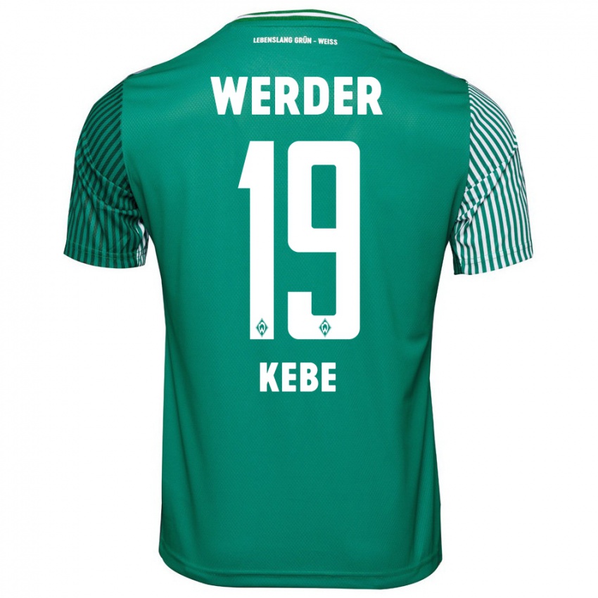 Herren David Kébé #19 Grün Heimtrikot Trikot 2023/24 T-Shirt Österreich