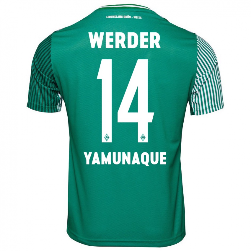 Herren Rafael Pascual Ramirez Yamunaque #14 Grün Heimtrikot Trikot 2023/24 T-Shirt Österreich