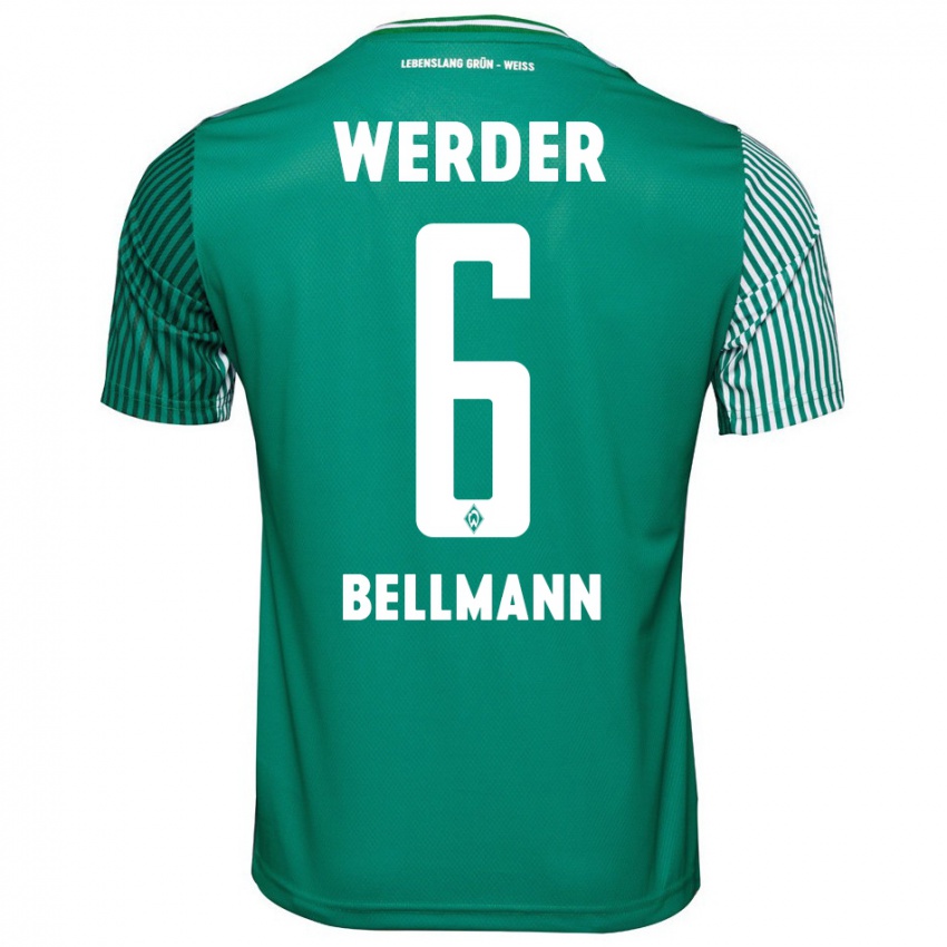 Herren Paul Bellmann #6 Grün Heimtrikot Trikot 2023/24 T-Shirt Österreich