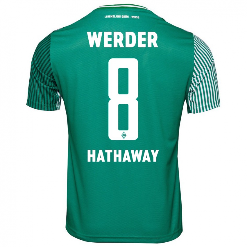 Herren Max Hathaway #8 Grün Heimtrikot Trikot 2023/24 T-Shirt Österreich