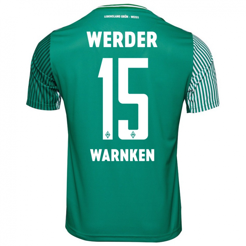 Herren Jannes Warnken #15 Grün Heimtrikot Trikot 2023/24 T-Shirt Österreich