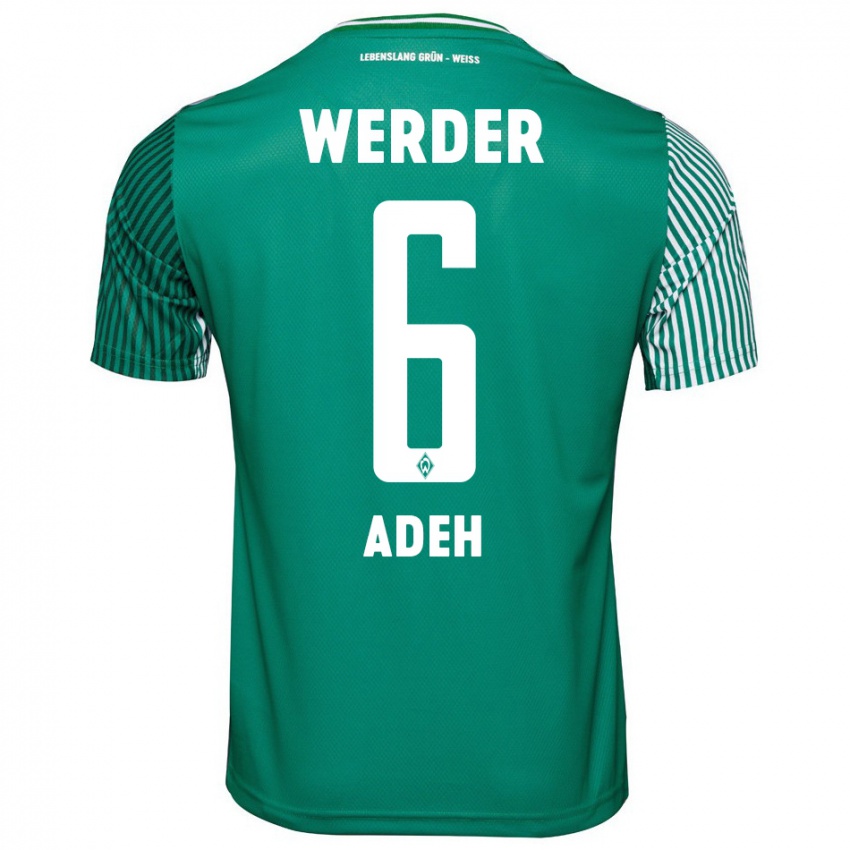 Herren Wesley Adeh #6 Grün Heimtrikot Trikot 2023/24 T-Shirt Österreich