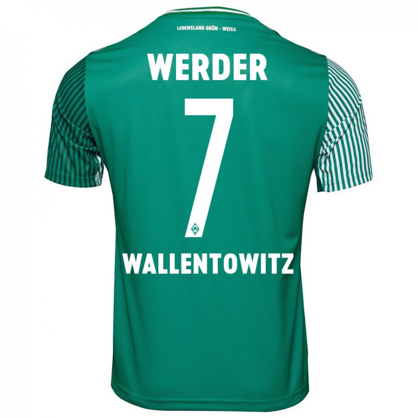 Herren Mika Wallentowitz #7 Grün Heimtrikot Trikot 2023/24 T-Shirt Österreich