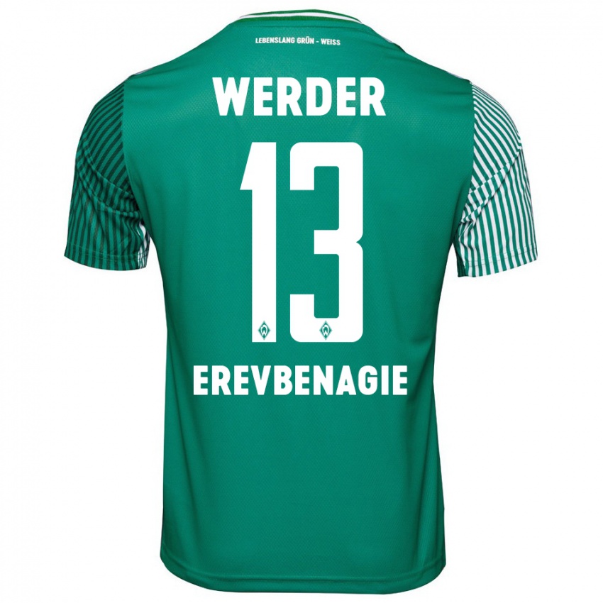 Herren Paul Erevbenagie #13 Grün Heimtrikot Trikot 2023/24 T-Shirt Österreich