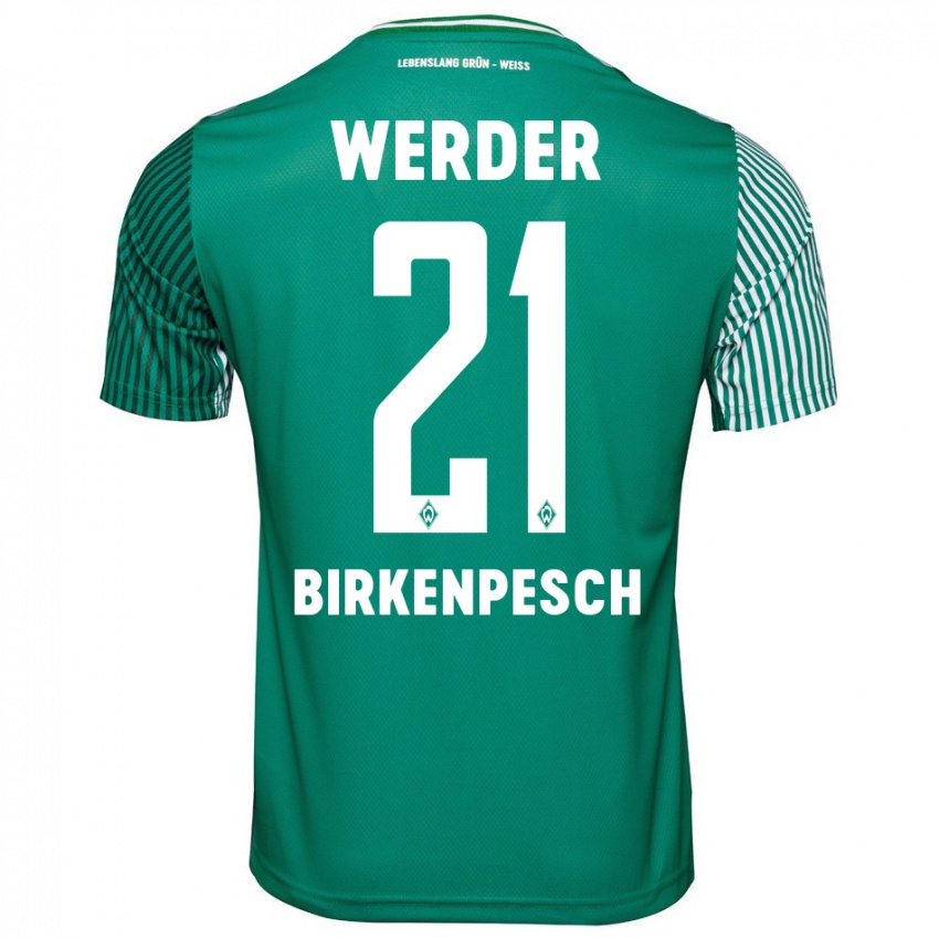 Herren Noah Birkenpesch #21 Grün Heimtrikot Trikot 2023/24 T-Shirt Österreich