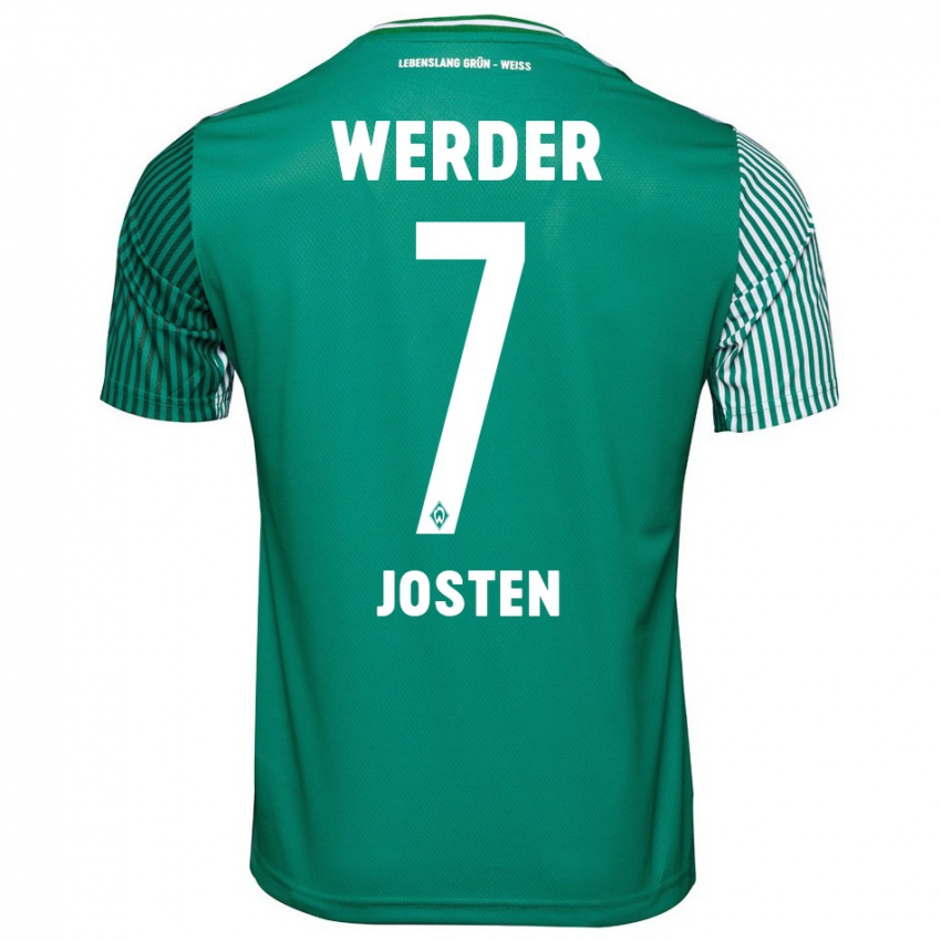 Herren Lisa Josten #7 Grün Heimtrikot Trikot 2023/24 T-Shirt Österreich