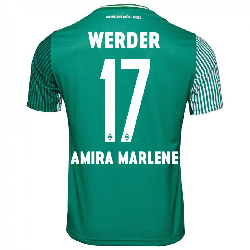 Herren Amira Marlene Dahl #17 Grün Heimtrikot Trikot 2023/24 T-Shirt Österreich