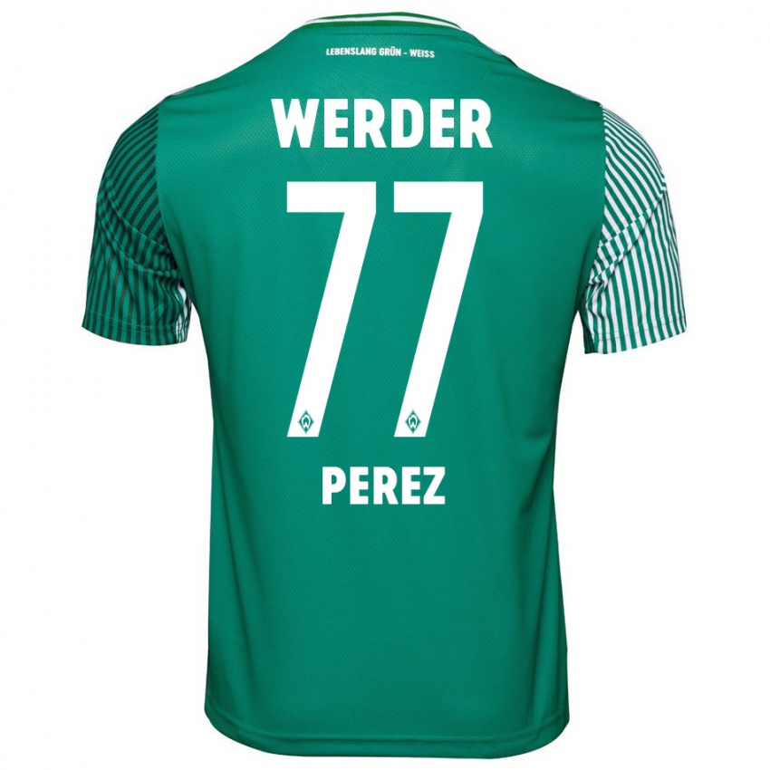 Herren Catalina Pérez Jaramillo #77 Grün Heimtrikot Trikot 2023/24 T-Shirt Österreich