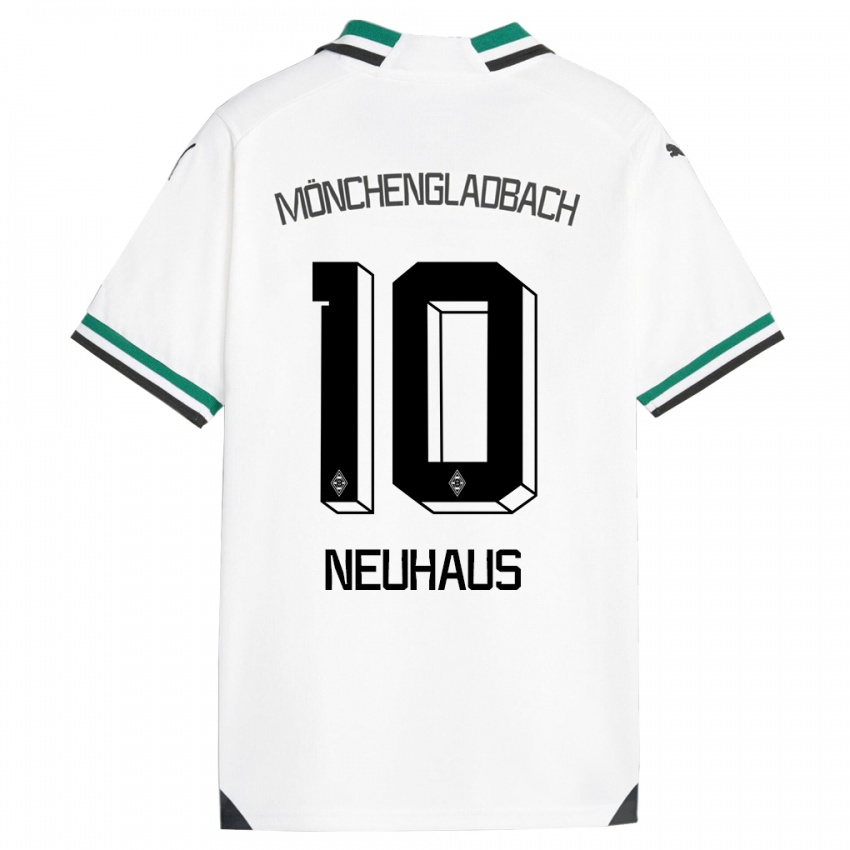 Herren Florian Neuhaus #10 Weiß Grün Heimtrikot Trikot 2023/24 T-Shirt Österreich