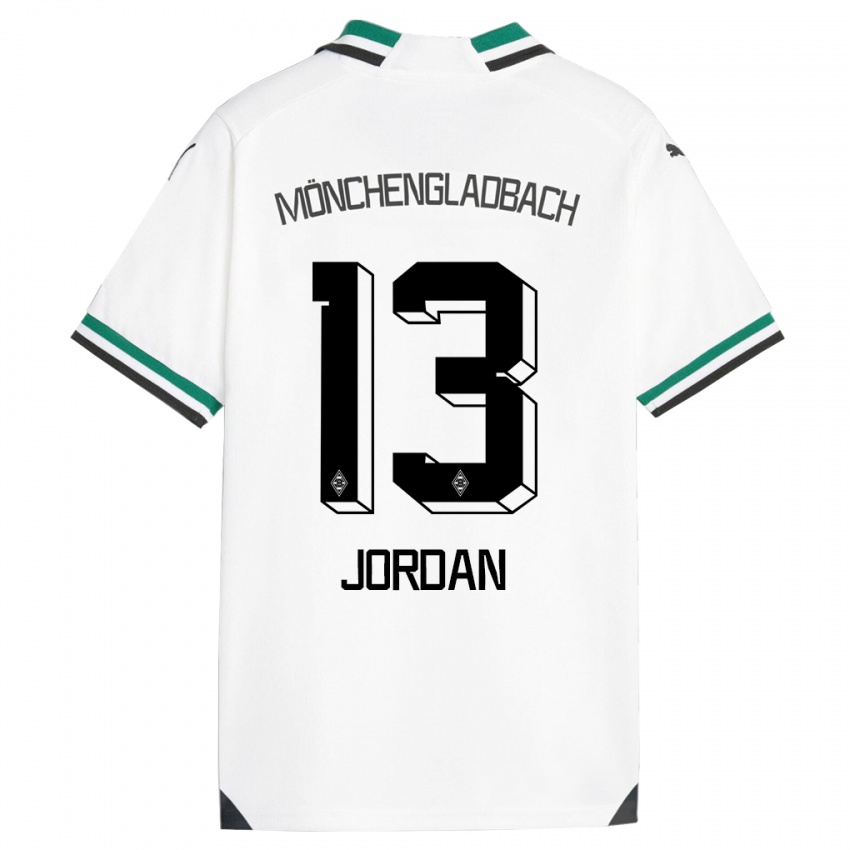 Herren Jordan #13 Weiß Grün Heimtrikot Trikot 2023/24 T-Shirt Österreich