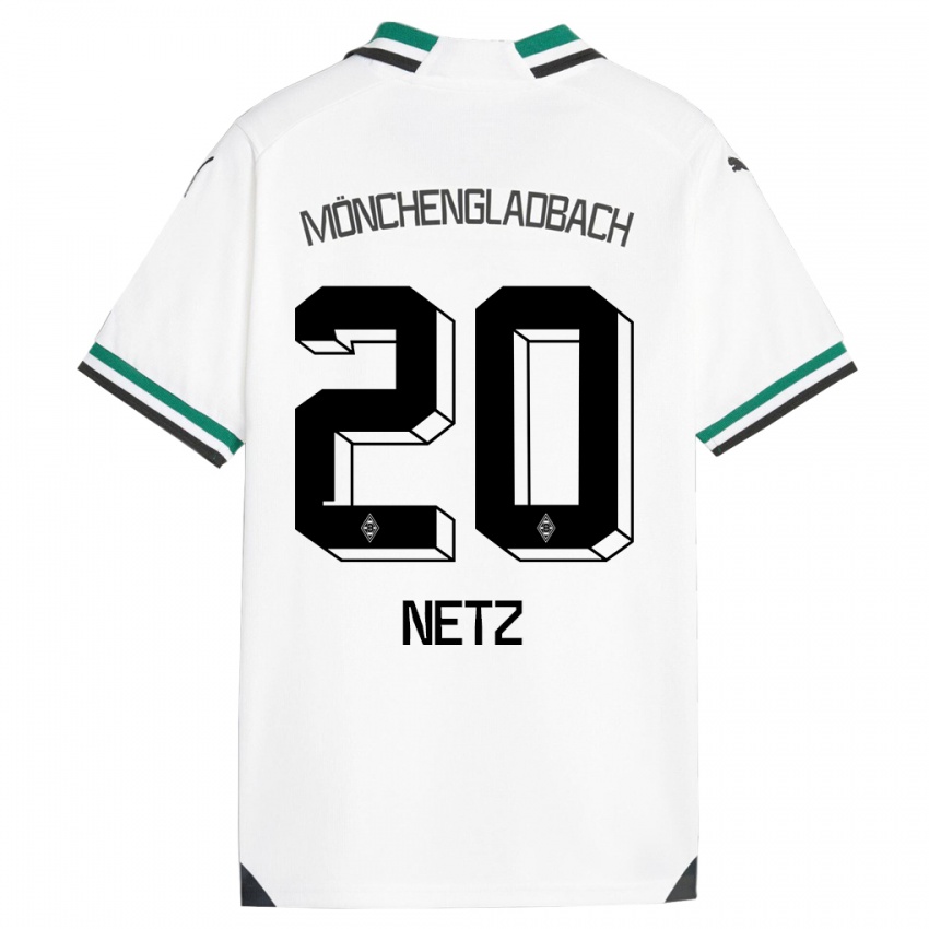 Herren Luca Netz #20 Weiß Grün Heimtrikot Trikot 2023/24 T-Shirt Österreich