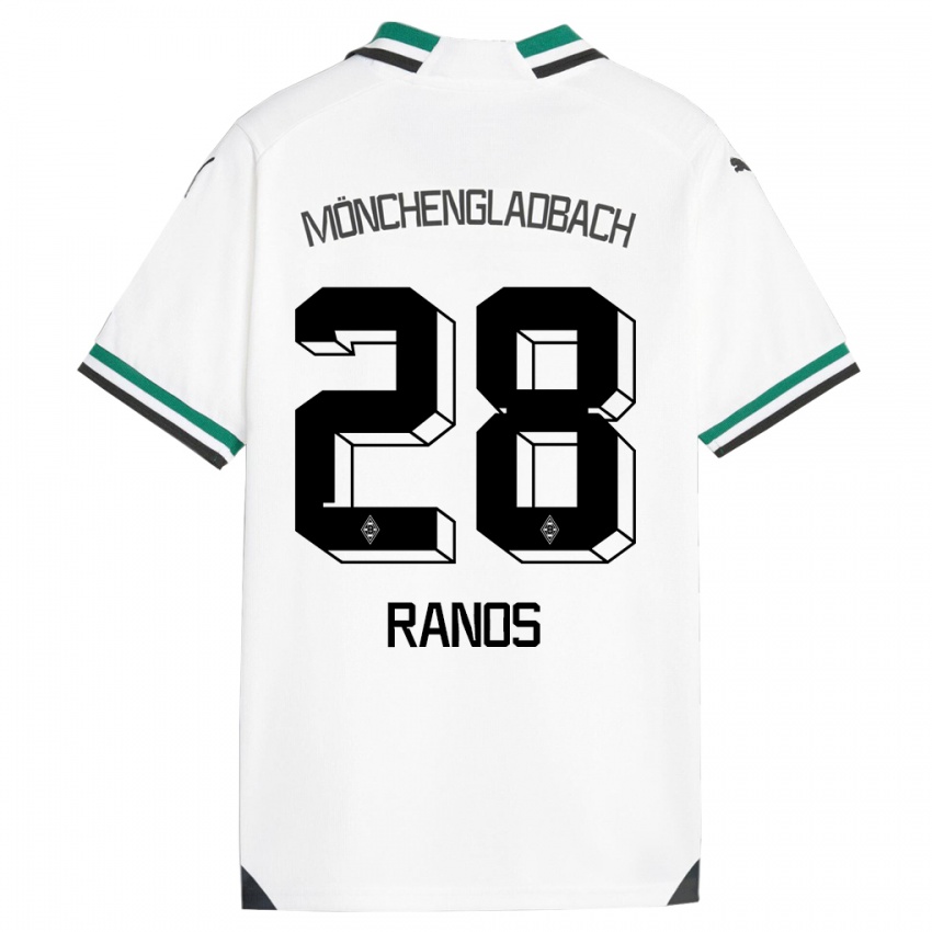Herren Grant-Leon Ranos #28 Weiß Grün Heimtrikot Trikot 2023/24 T-Shirt Österreich